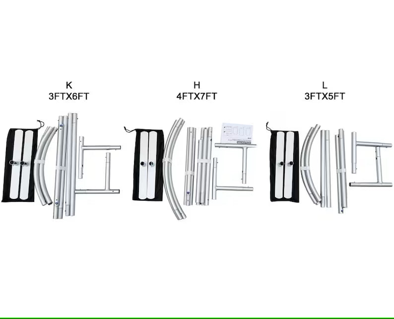 3Pcs Aluminum Alloy Backdrop Stand