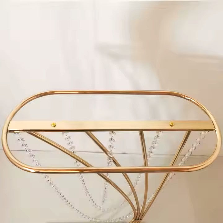 Table Floral Stand With Clear Pendant