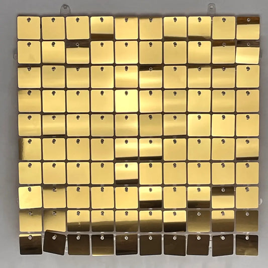 Mirror Light Gold Shimmer Wall