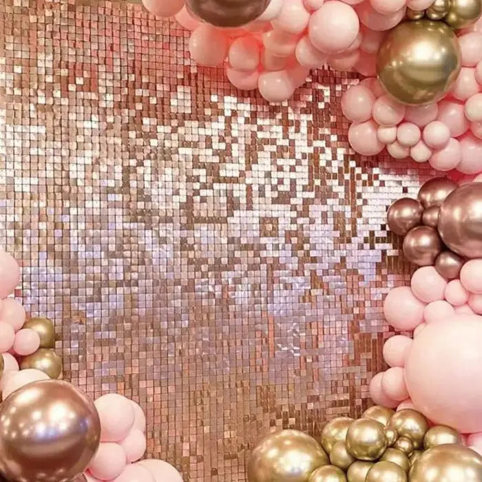 Light Matte Rose Gold Shimmer Wall