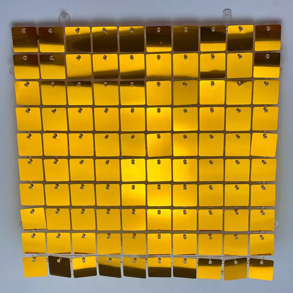 Mirror Gold Shimmer Wall
