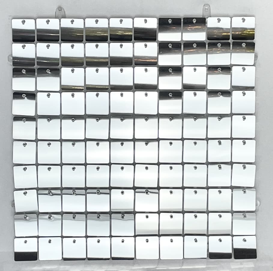 Mirror Silver Shimmer Wall