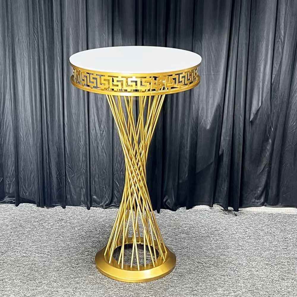 Twist Metal Gold Pedestal Dessert Floral Stands