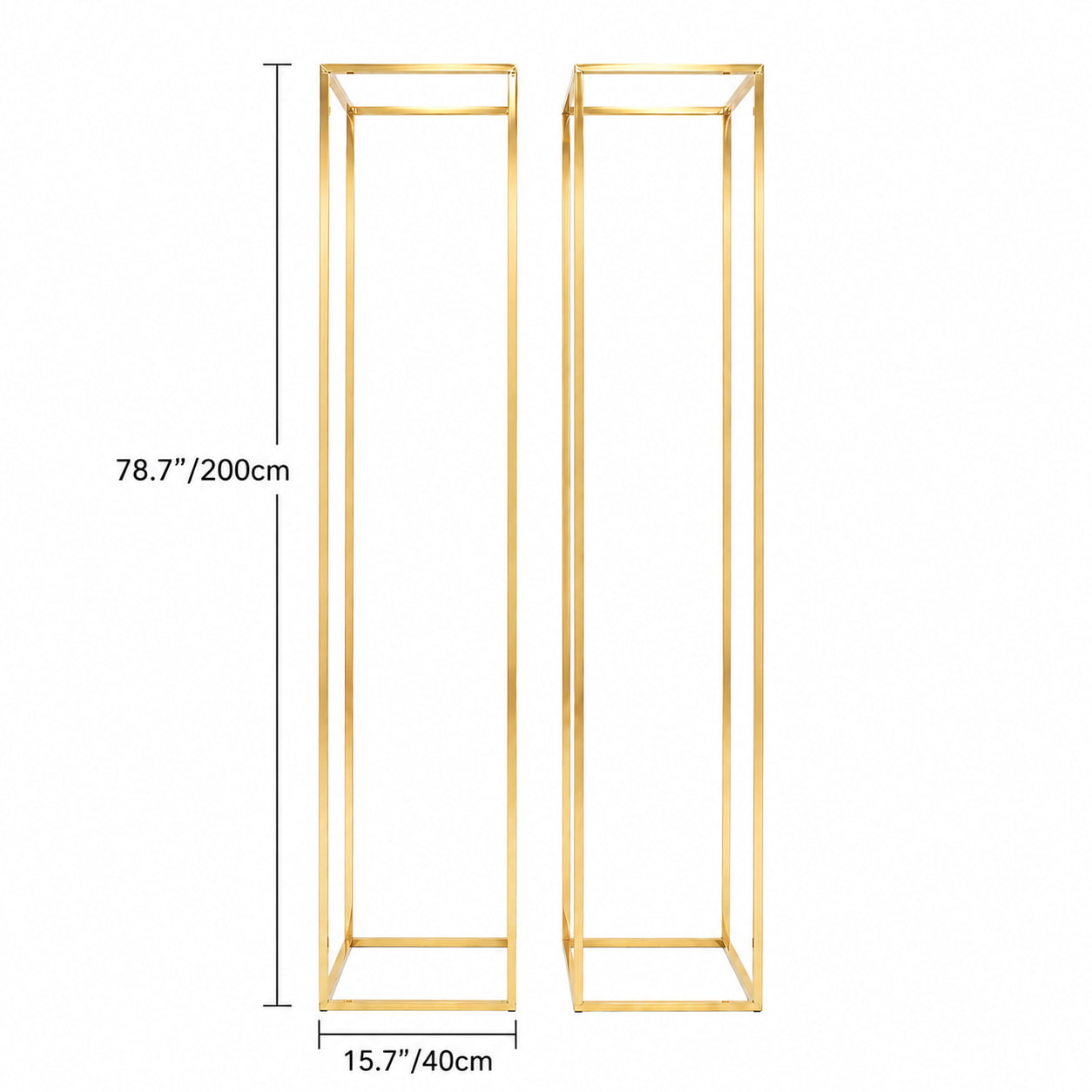 80" Tall Square Floral Backdrop Stand