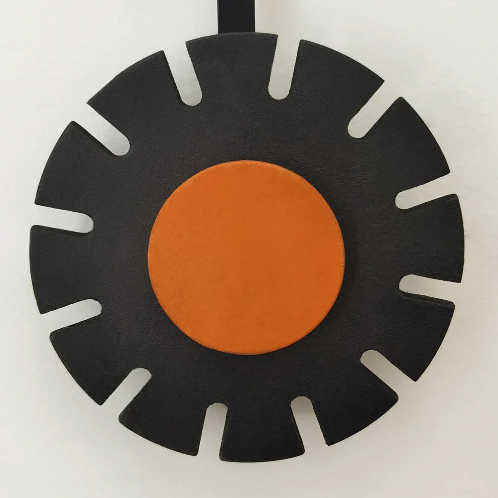 Modern Geometric Wall Clock with Silent Pendulum