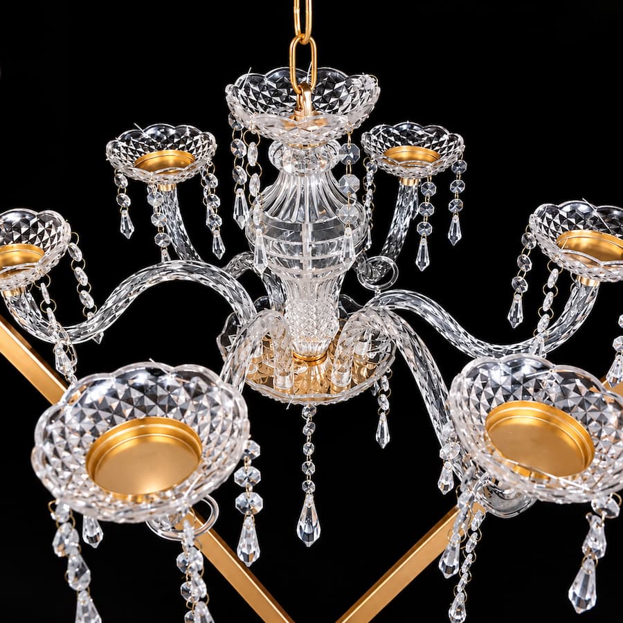 48" Tall Diamond Metal Candelabra