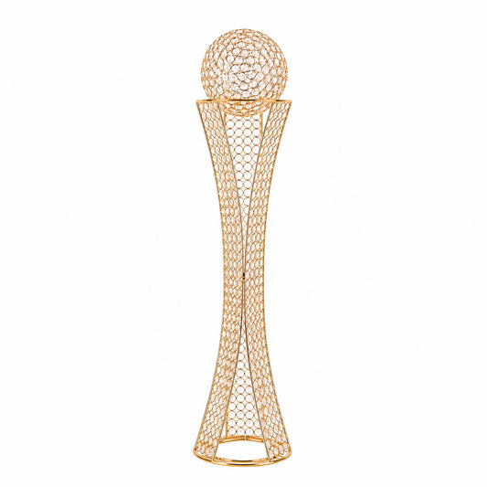 Gold Crystal Centerpiece Stand with Removable Orb
