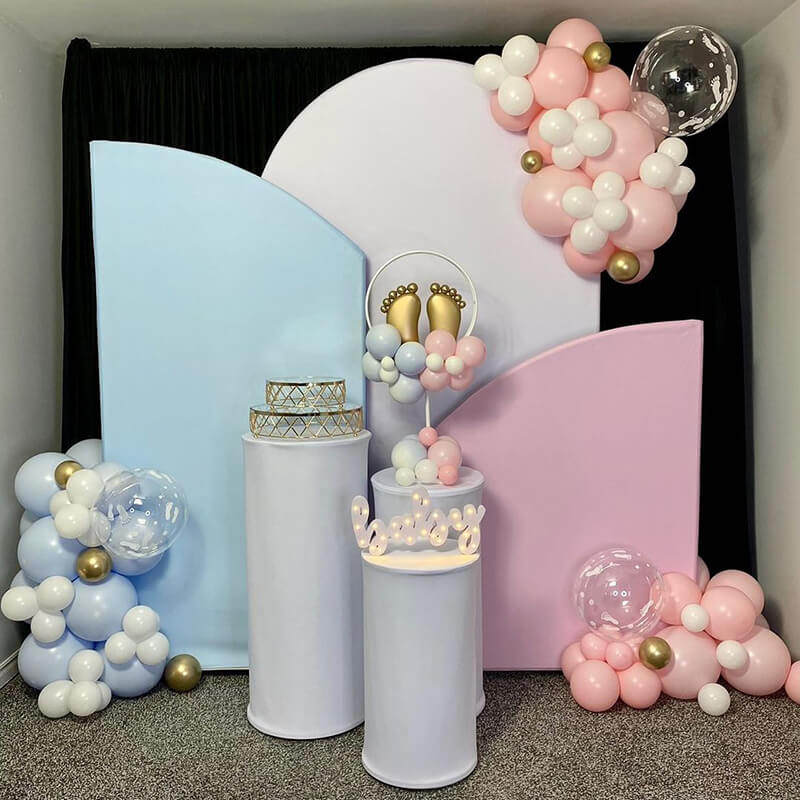 3PCS Angled Aluminum Alloy Arch Backdrop Stands
