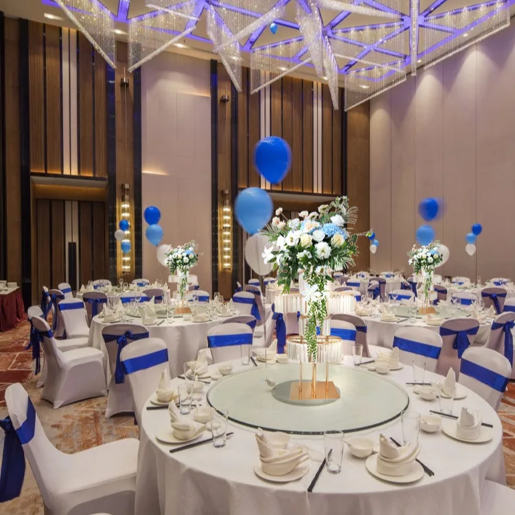 5-Tier Round Gold Flower Stand