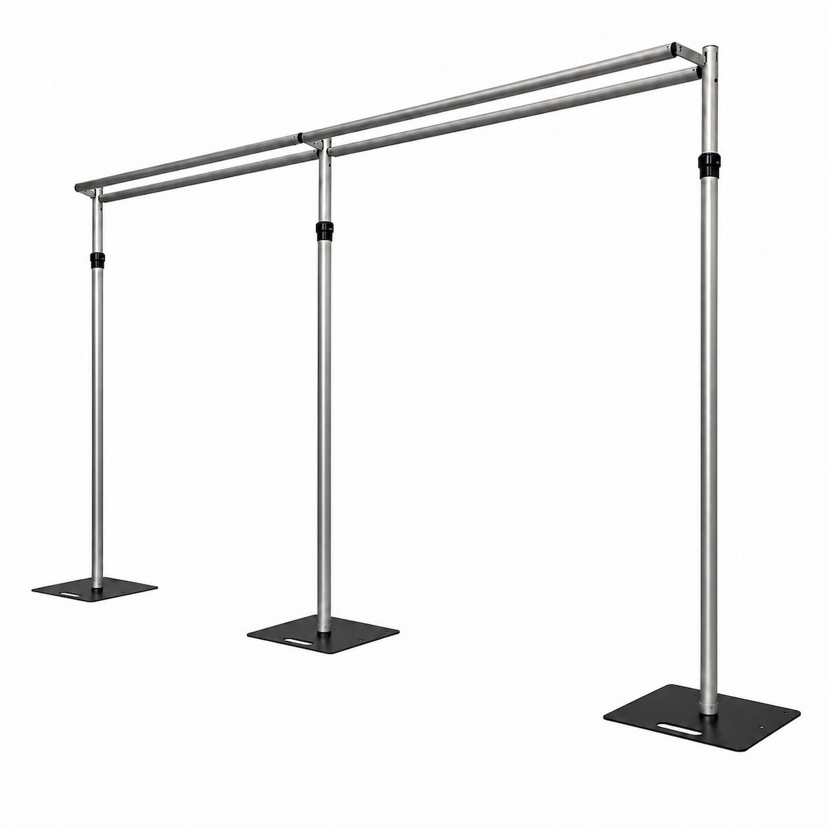 2–3 Section Adjustable Dual Crossbar Backdrop Stand 