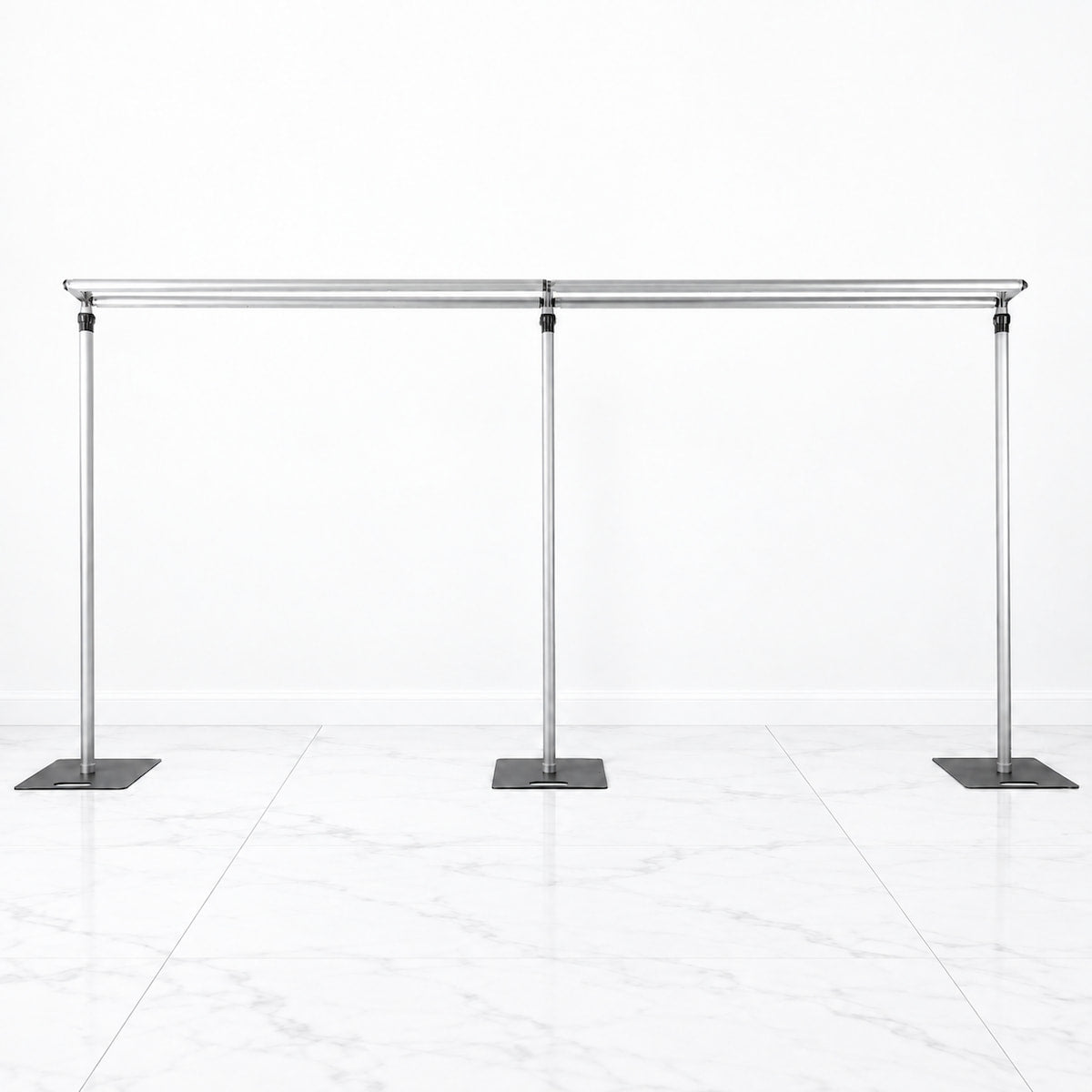 2–3 Section Adjustable Dual Crossbar Backdrop Stand 