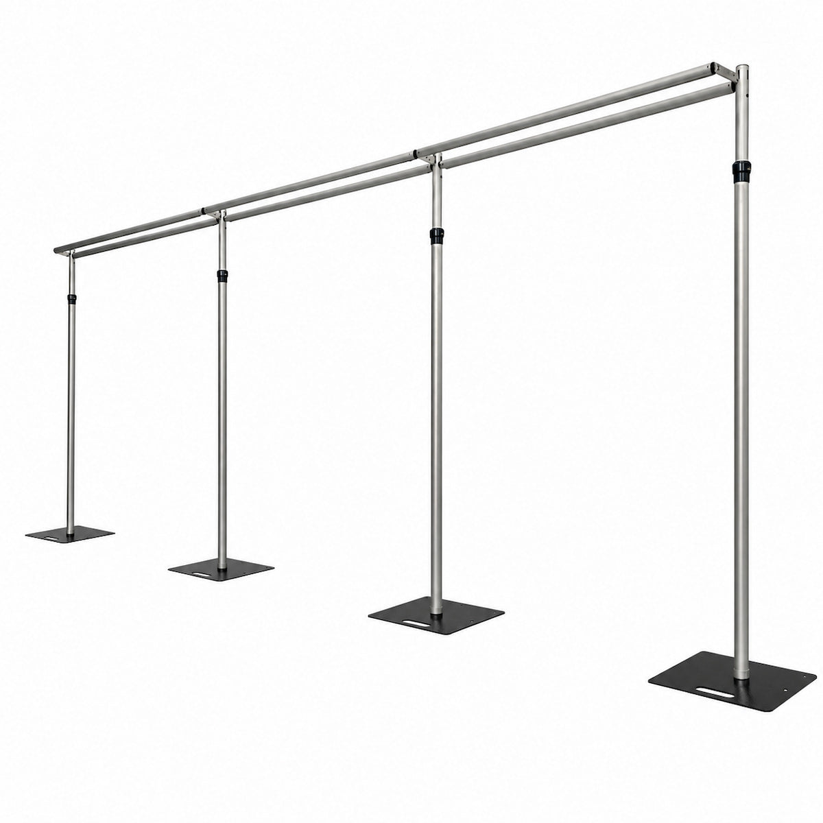 2–3 Section Adjustable Dual Crossbar Backdrop Stand 
