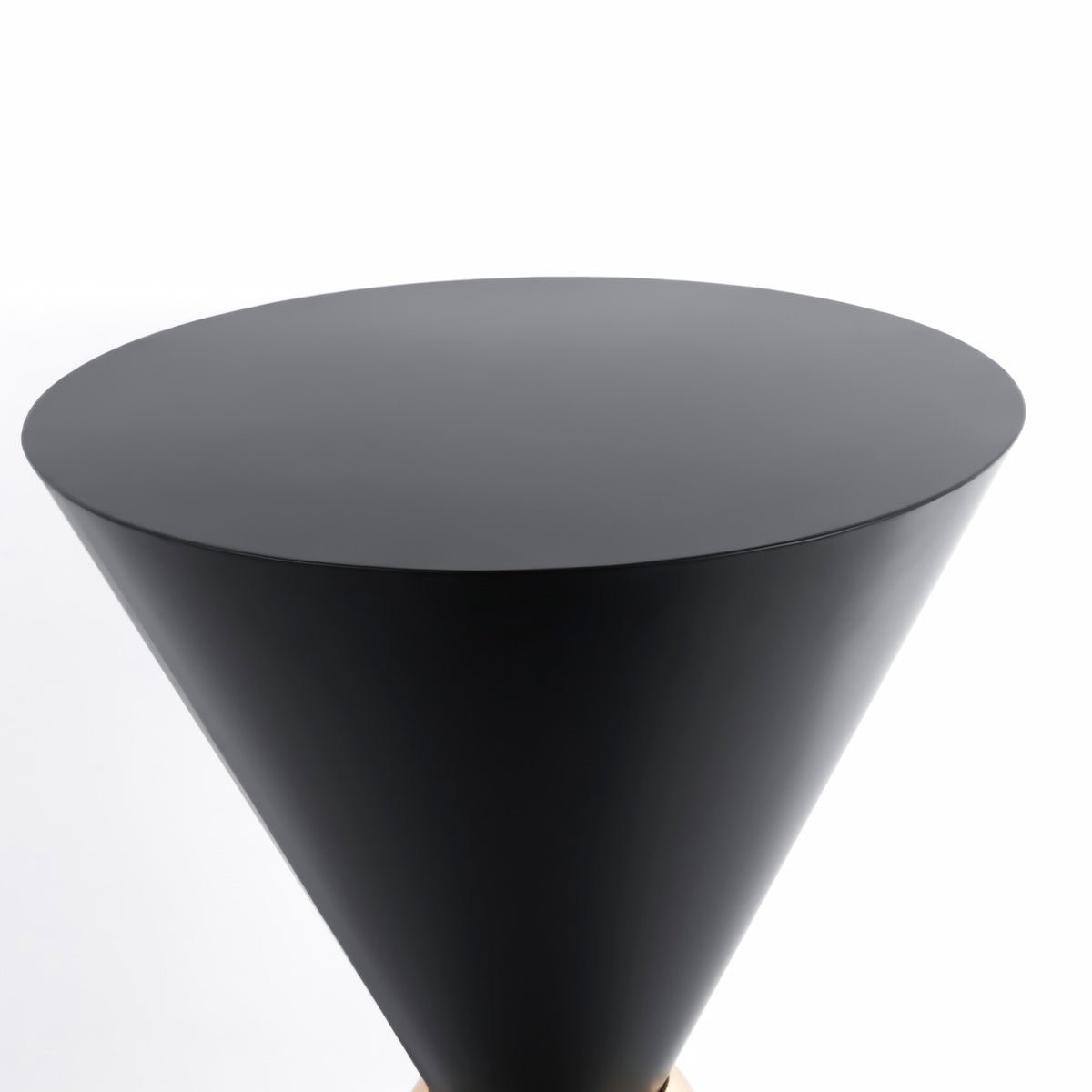 Luxury Black Metal Double Cone Dessert Table Stand