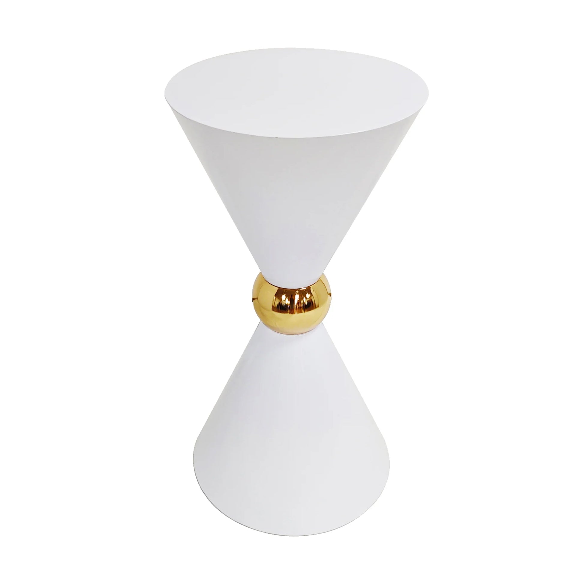 Luxury Black Metal Double Cone Dessert Table Stand