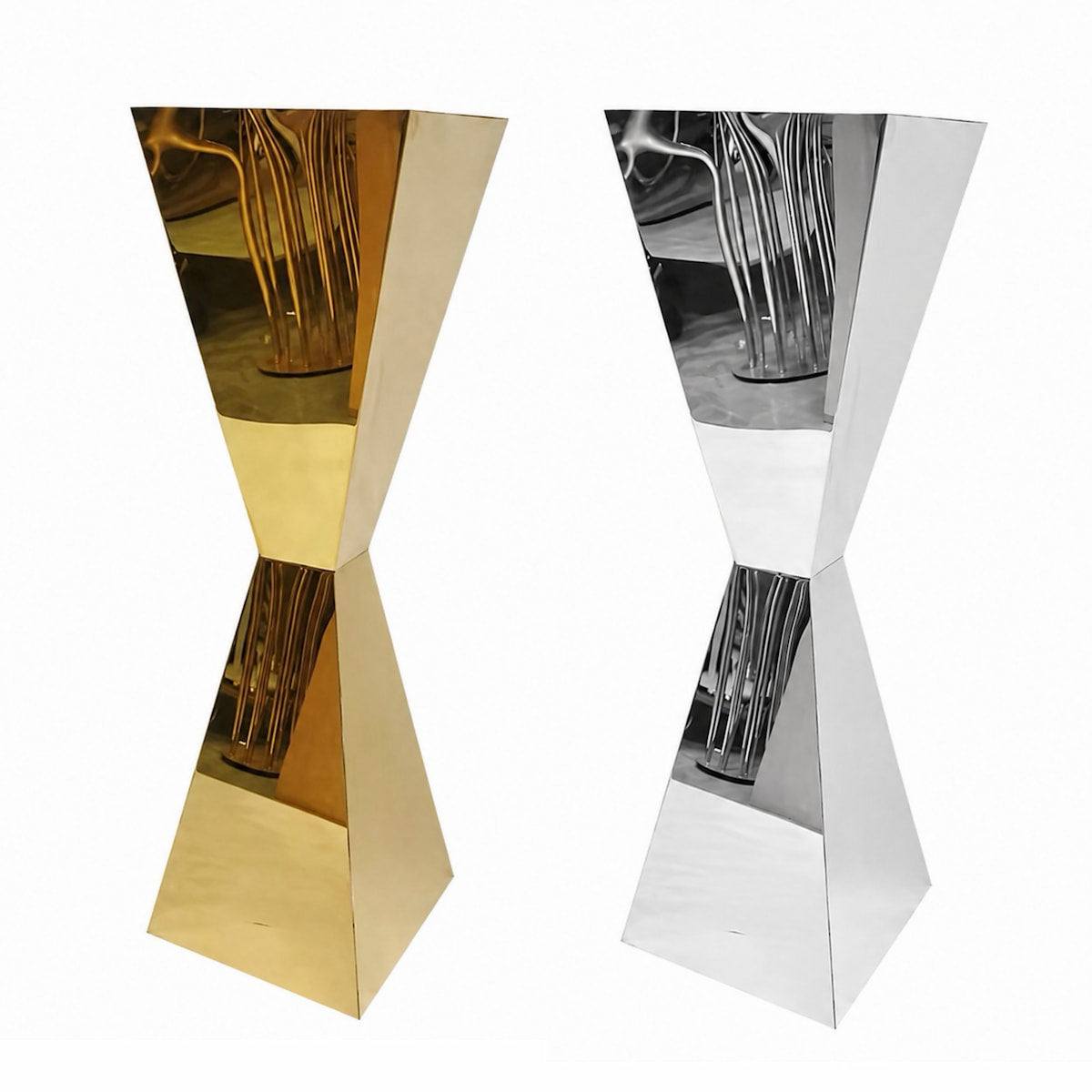 Mirror Stainless Steel Floral Stands