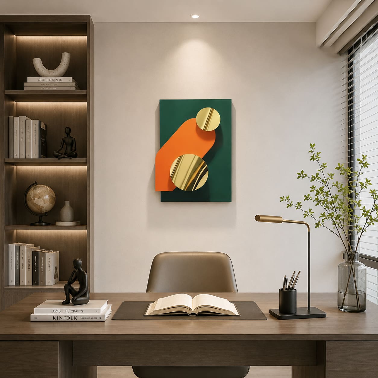 Handmade Abstract Modern Geometric Metal Wall Accent Decor