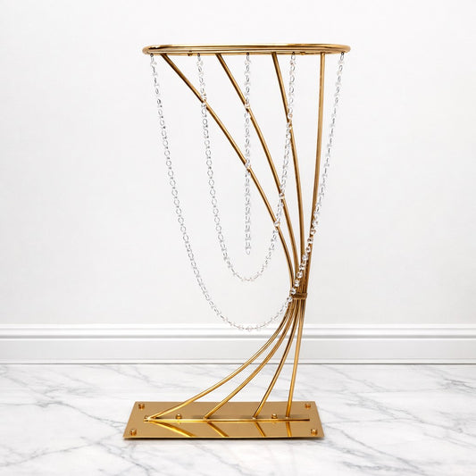 Table Floral Stand With Clear Pendant