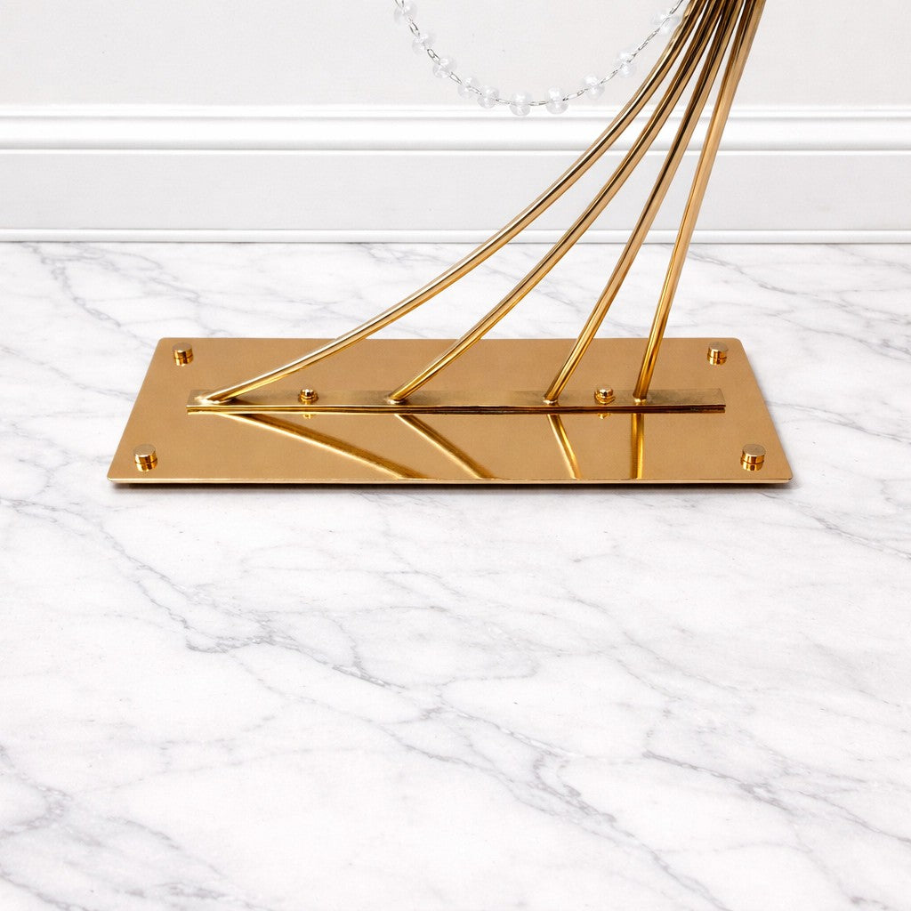 Details of Table Floral Stand With Clear Pendant