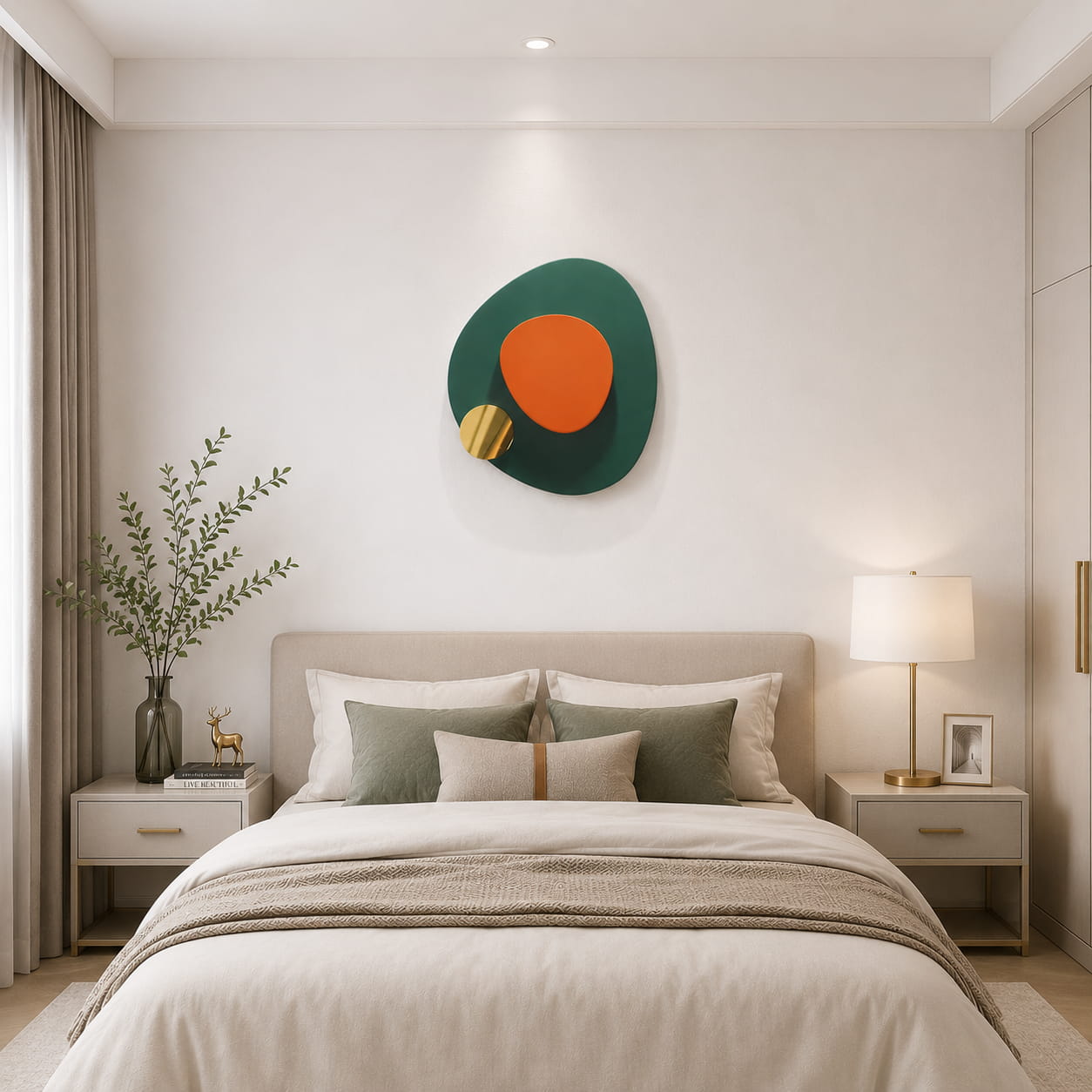 Abstract Irregular Geometric Metal Wall Art Modern Home Decor