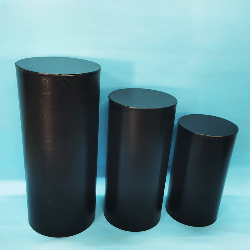 cylinder pedestal plinth display stand covers