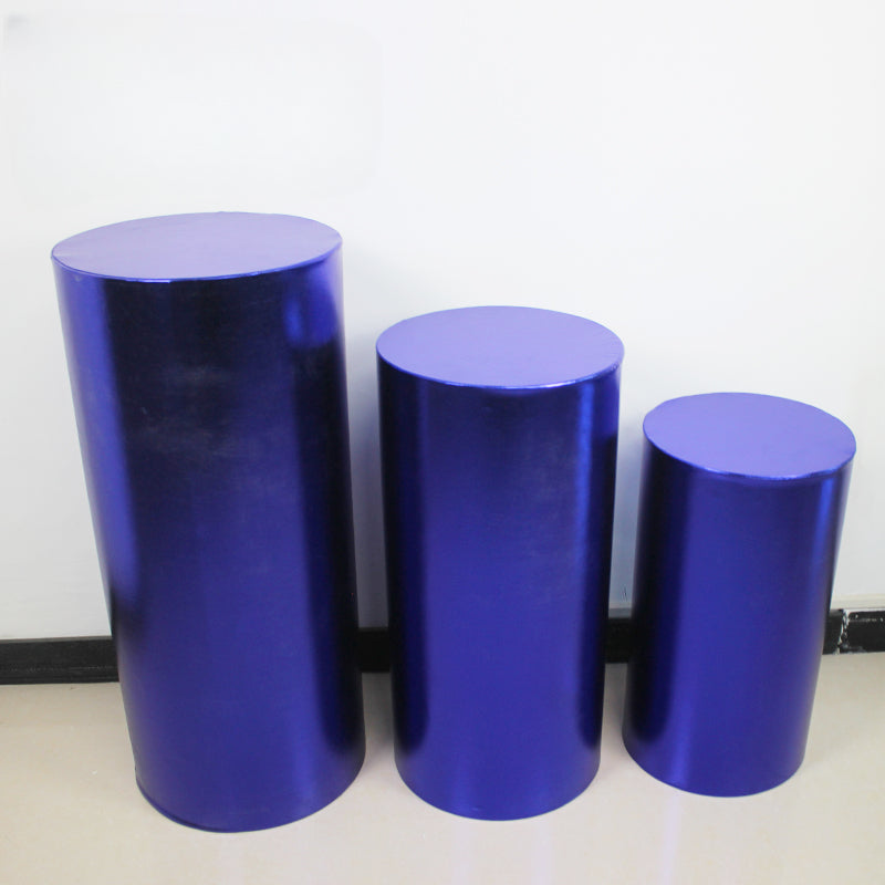 cylinder pedestal plinth display stand covers