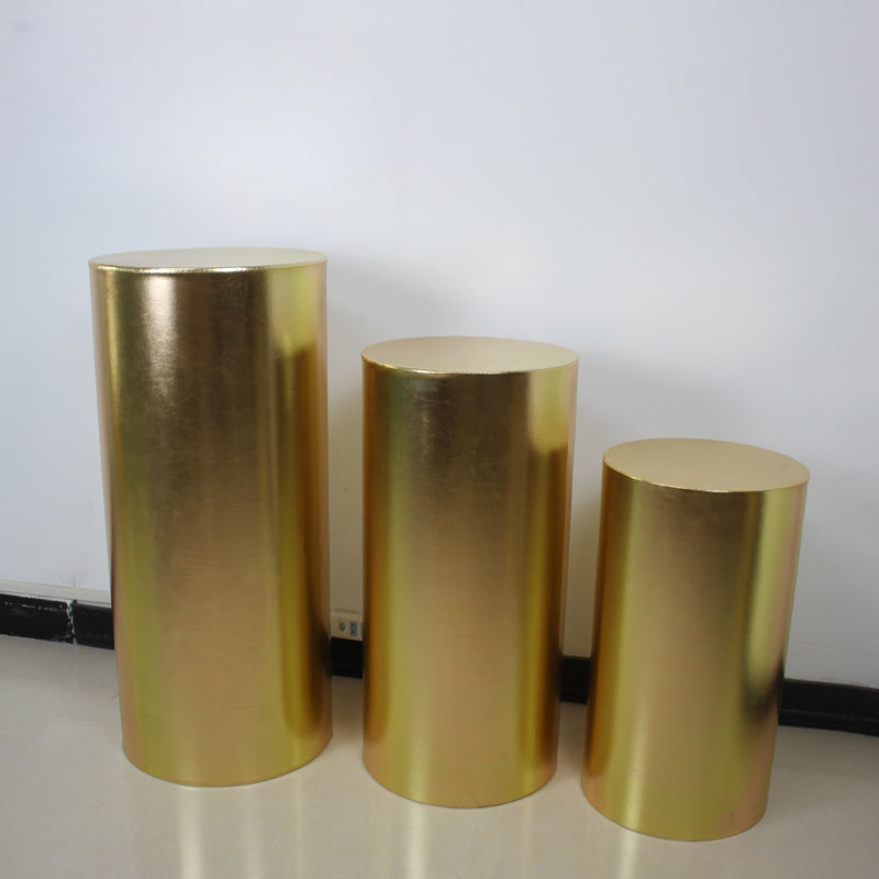 cylinder pedestal plinth display stand covers