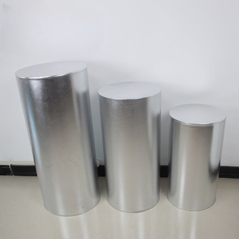 cylinder pedestal plinth display stand covers