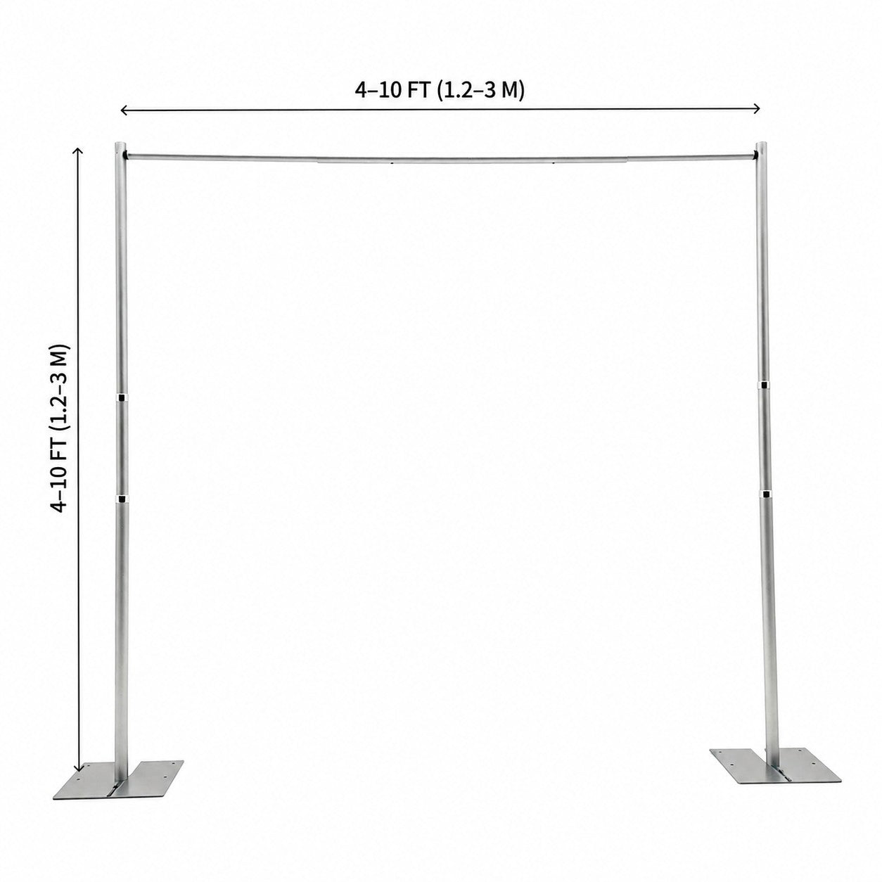 4–10ft Adjustable Backdrop Stand
