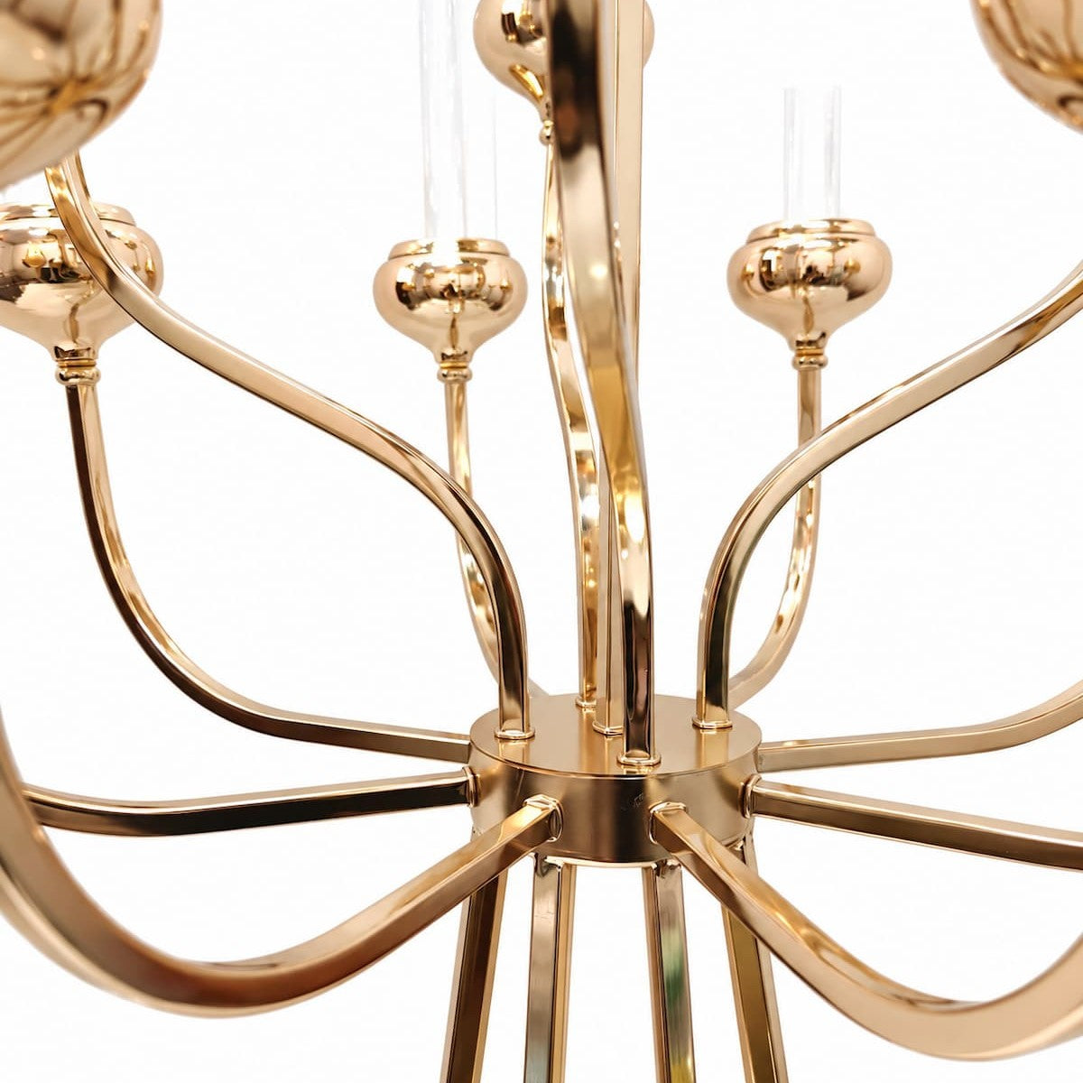 13 Arms Gold Metal Cluster andelabra 