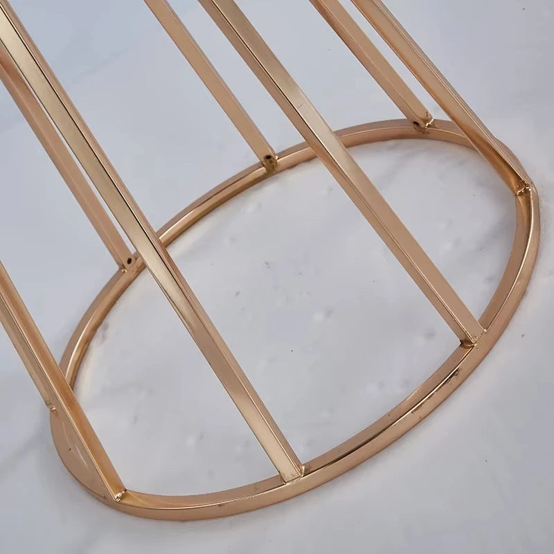 Gold Metal Cluster Candelabra Clear Crystal Shades