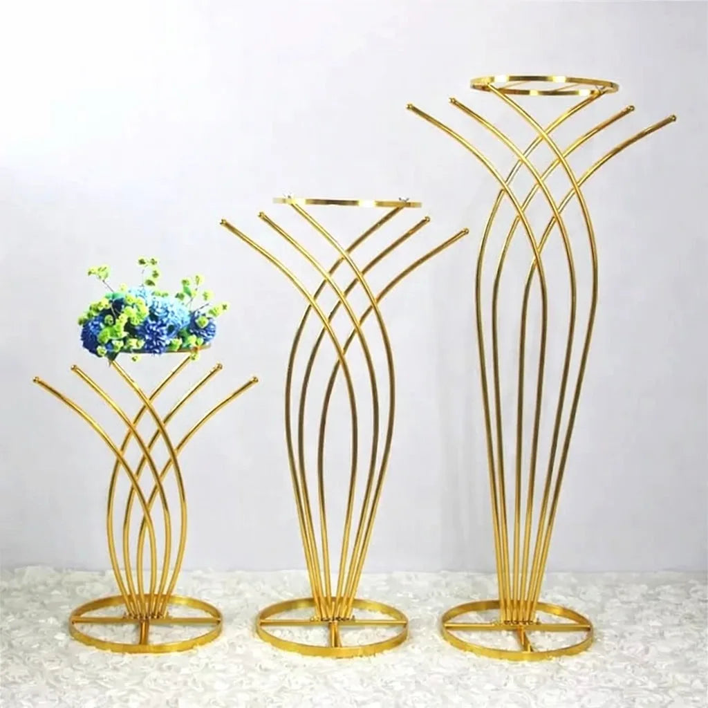 Gold Mermaid-Shaped Table Floral Stand
