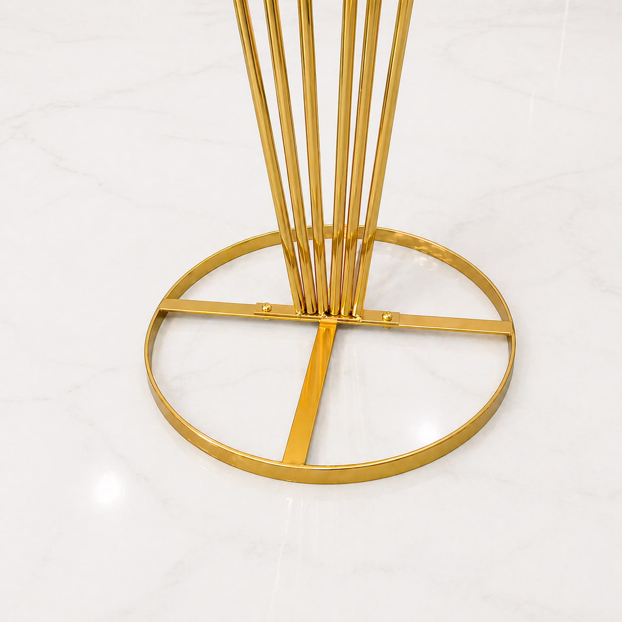 Gold Mermaid-Shaped Table Floral Stand