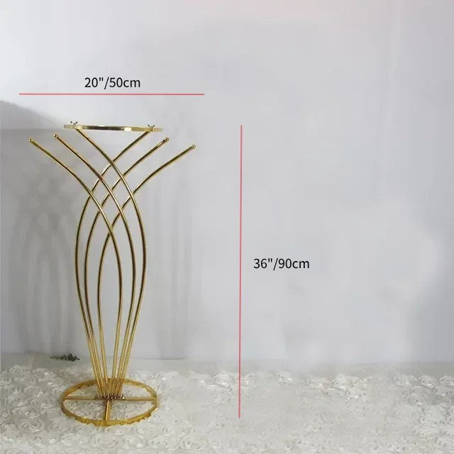 Gold Mermaid-Shaped Table Floral Stand