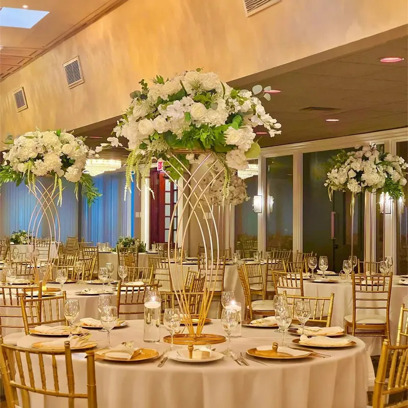 Gold Mermaid-Shaped Table Floral Stand