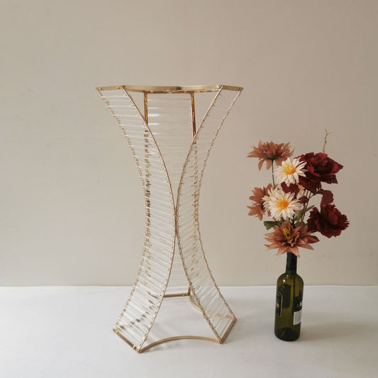5 Pcs | 32" Tall Table Floral Stand | Gold Wedding Vases Centerpieces Flower Stand | Pedestal Stand for Wedding Party Decoration
