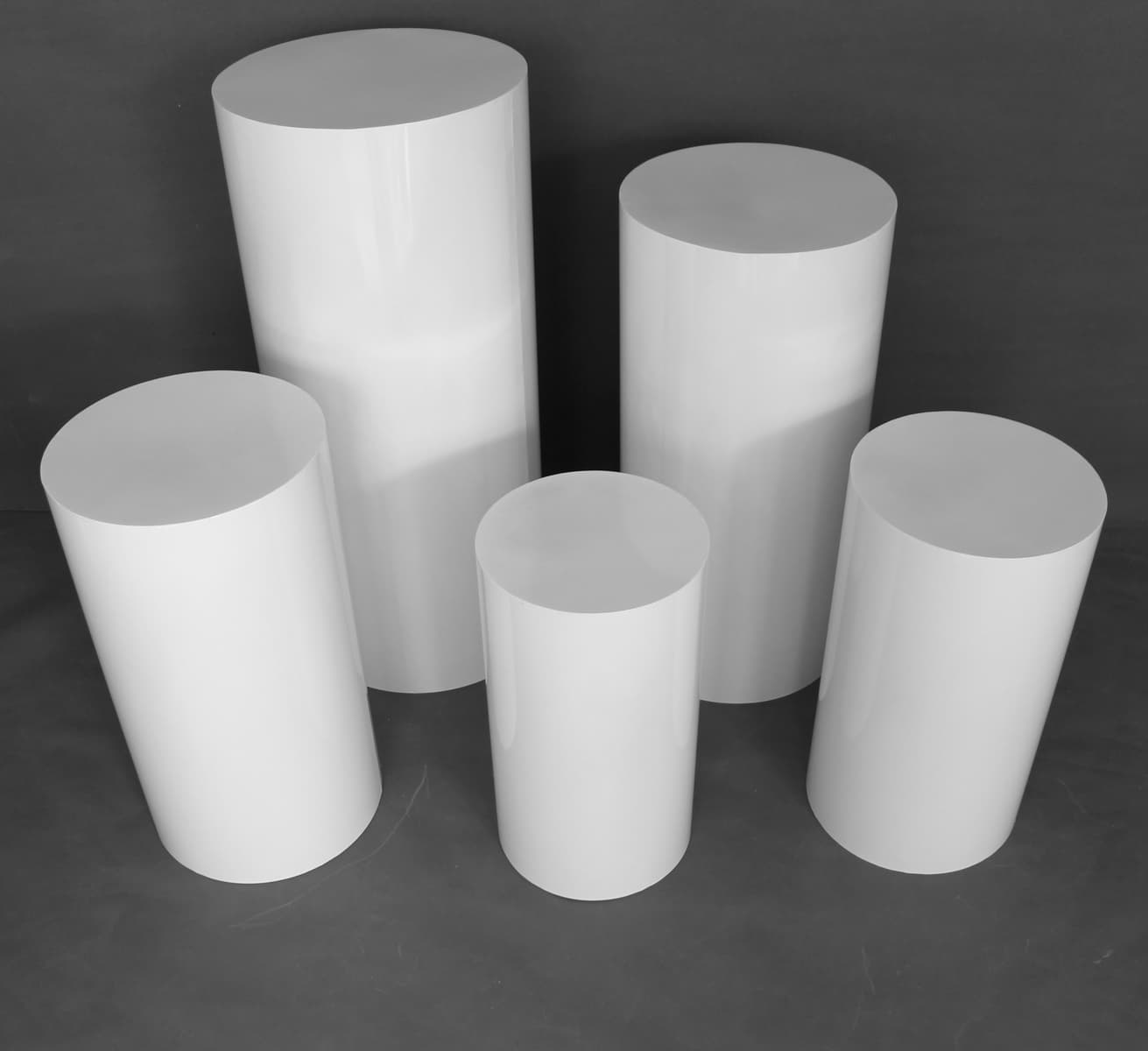 5 PCs Set Metal Stable Durable Cylinder