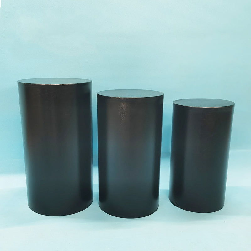 cylinder pedestal plinth display stand covers
