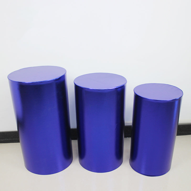 cylinder pedestal plinth display stand covers