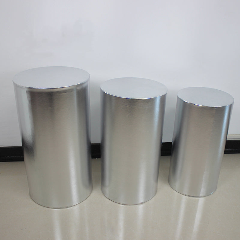 cylinder pedestal plinth display stand covers