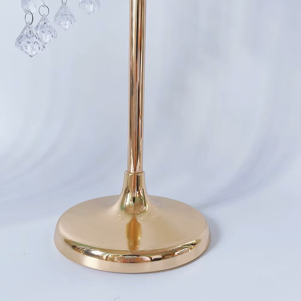  Gold Crystal Hanging Floral Stand