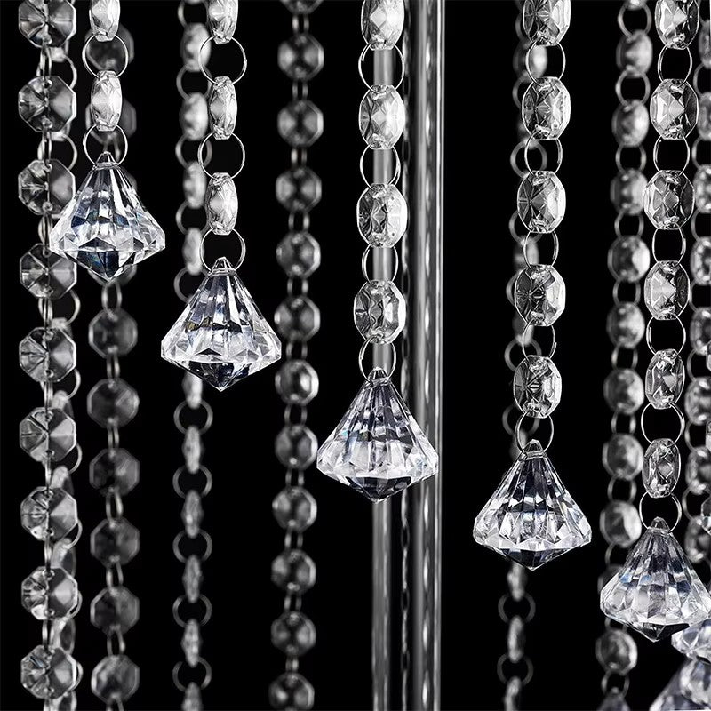 Gold Crystal Hanging Floral Stand