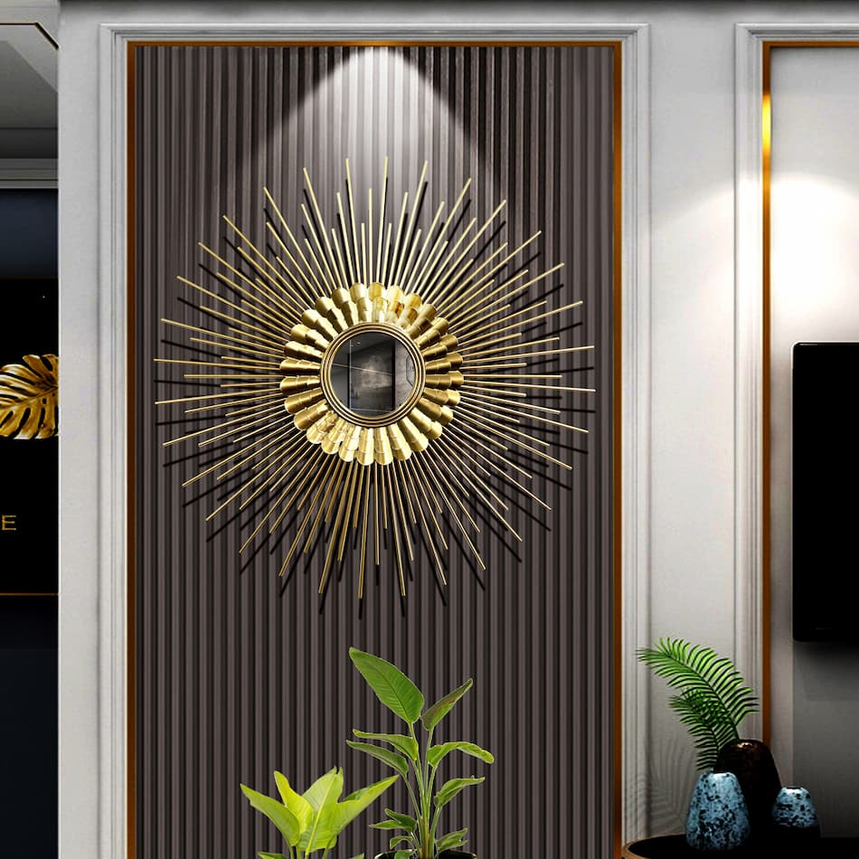 Handmade Sunflower Wall Mirror