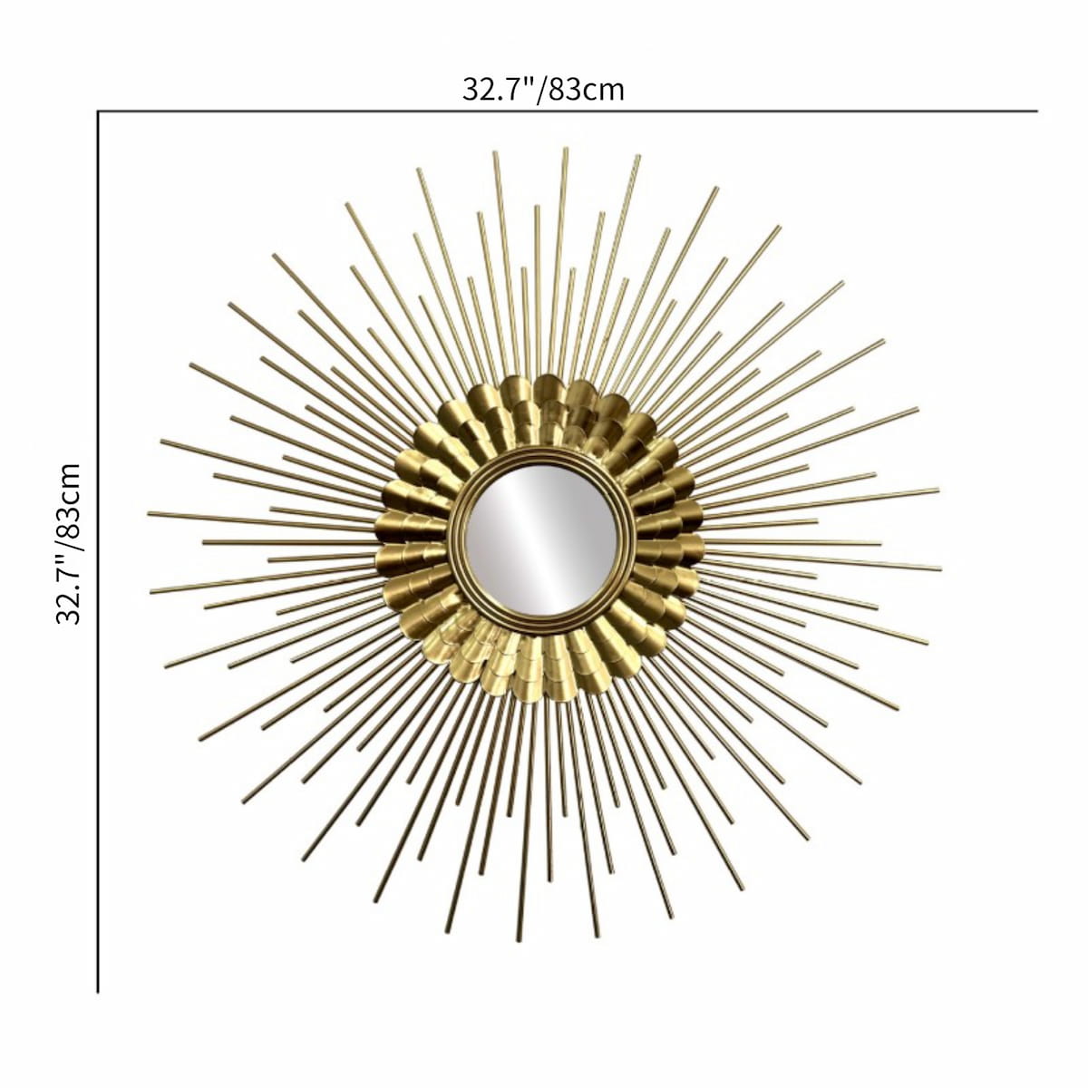 Handmade Sunflower Wall Mirror