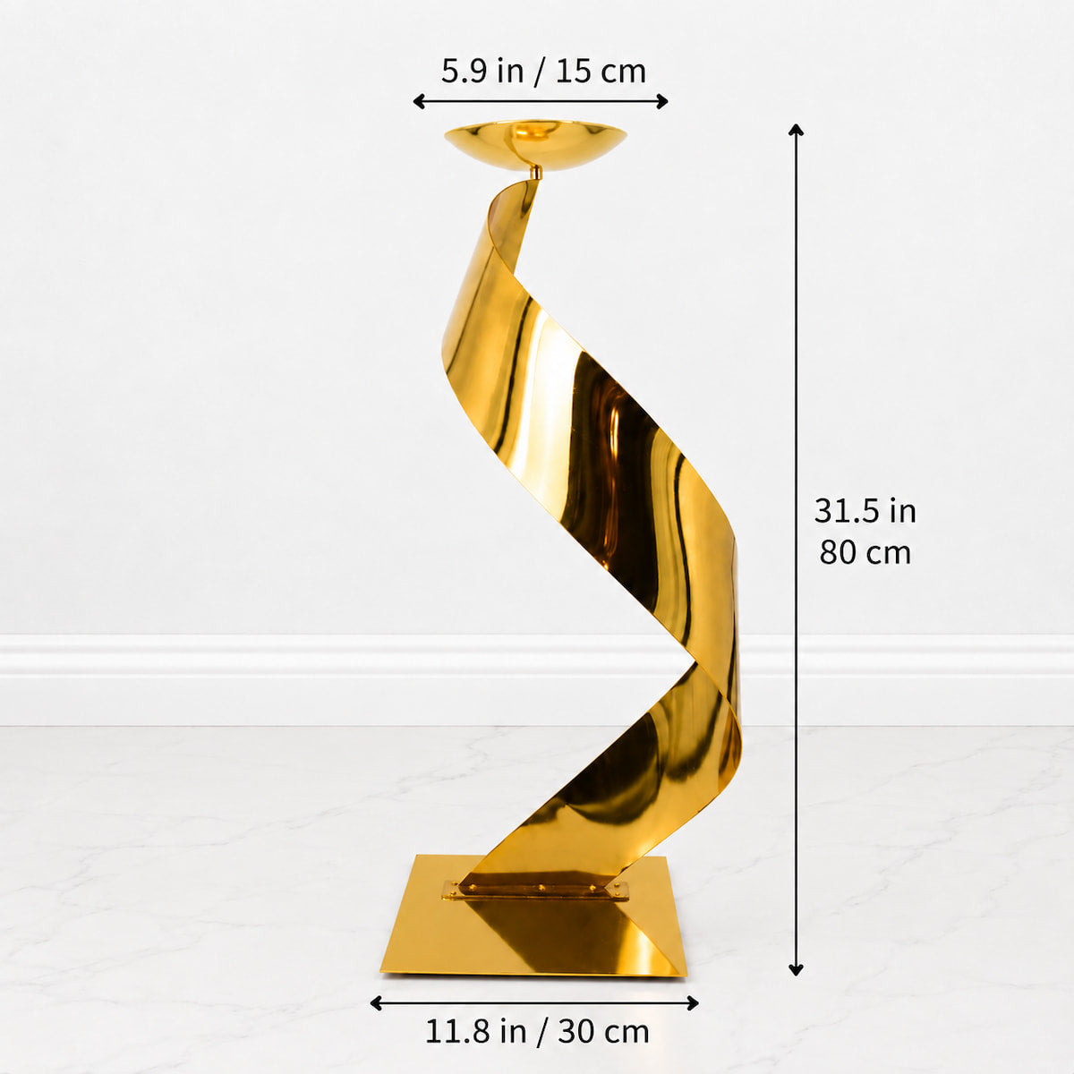 Spiral Floral Stand Table Centerpieces