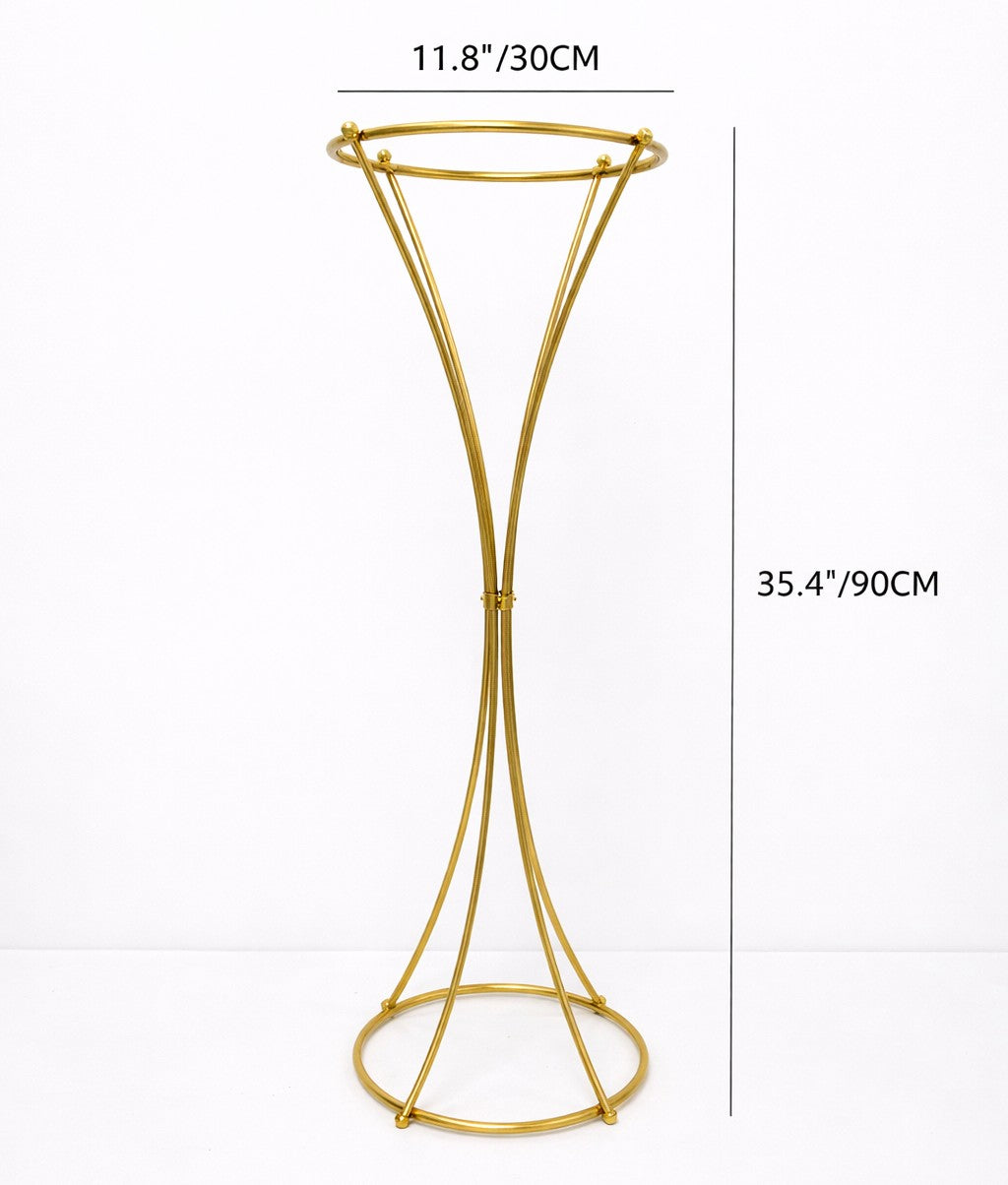 Size of Slim Waist Table Floral Stand