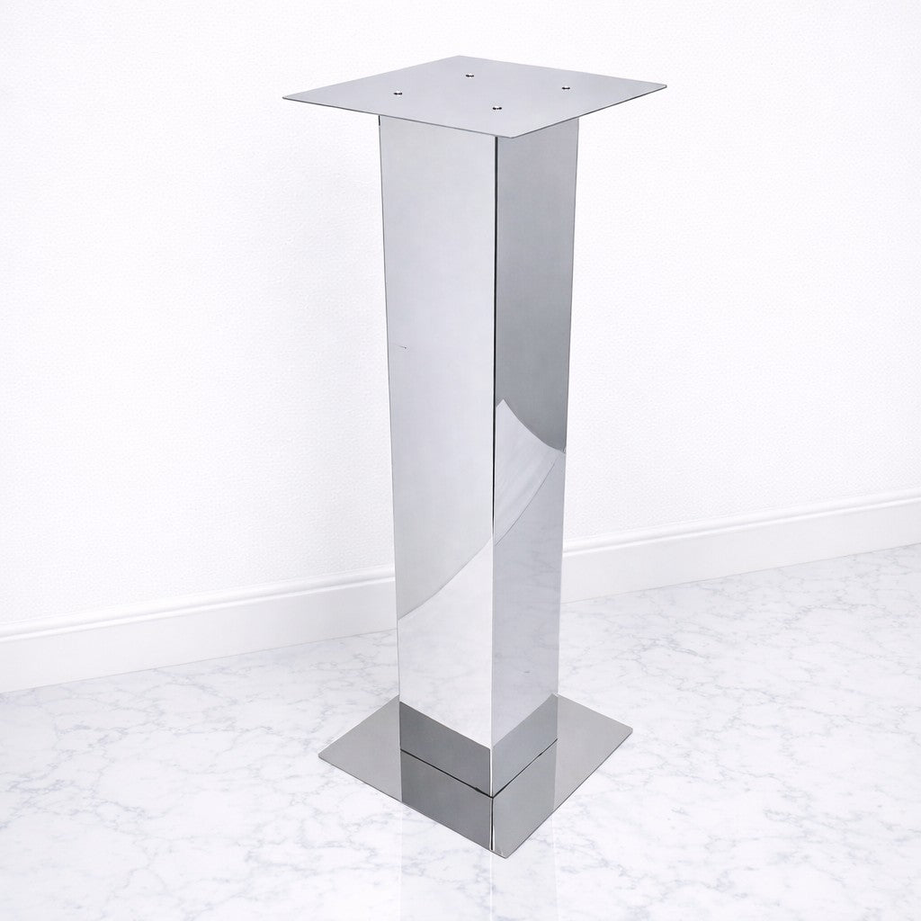 Square Column Mirror Stainless Steel Floral Stands