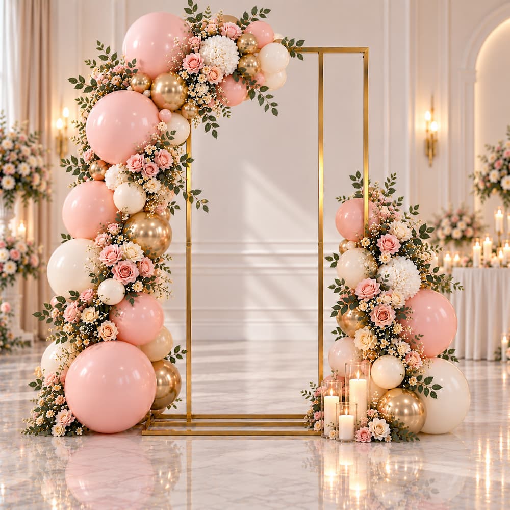 Gold Wedding Welcome Sign Stand