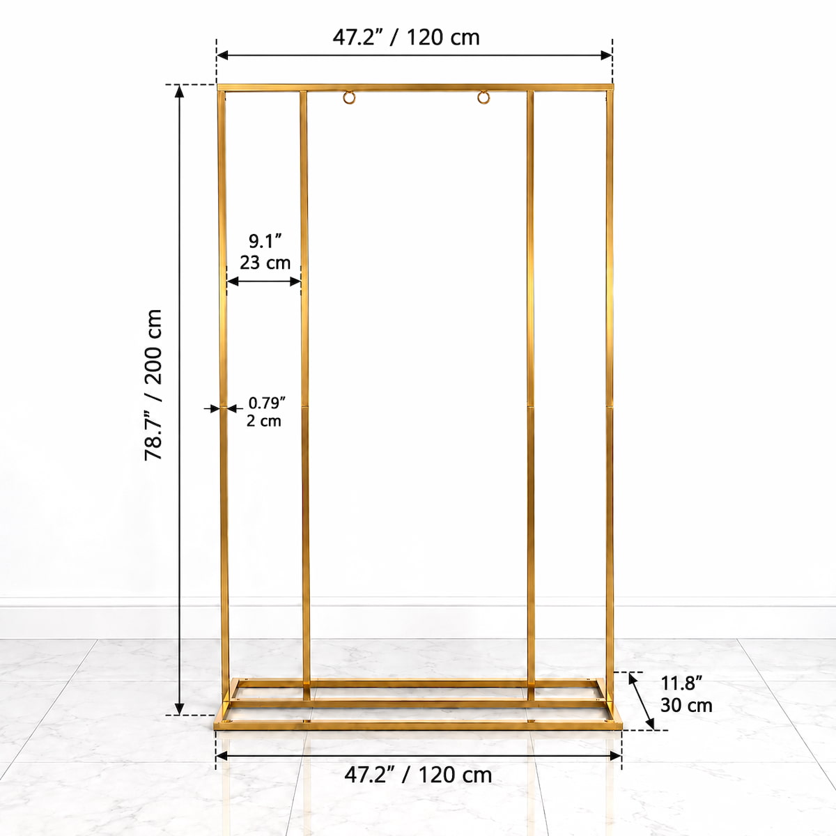 Gold Wedding Welcome Sign Stand