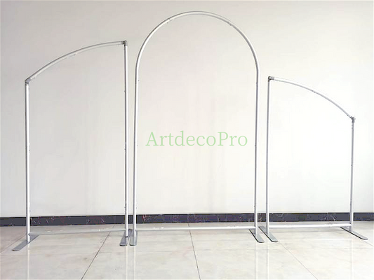 3PCs Thickened ∅32mm Aluminum Alloy Arch Backdrop Stand, Wedding Arch Stand Party Background,Balloon Arch Stand,Floral Arch Stand,Ceremony Arch Stand