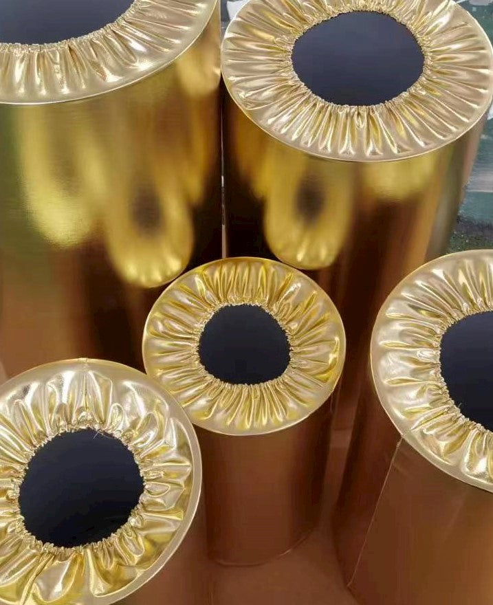 cylinder pedestal plinth display stand covers